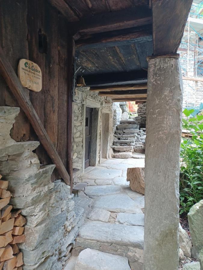 Вилла Ca' Scocc, Antica Casa Di Montagna In Valsesia Mollia Экстерьер фото
